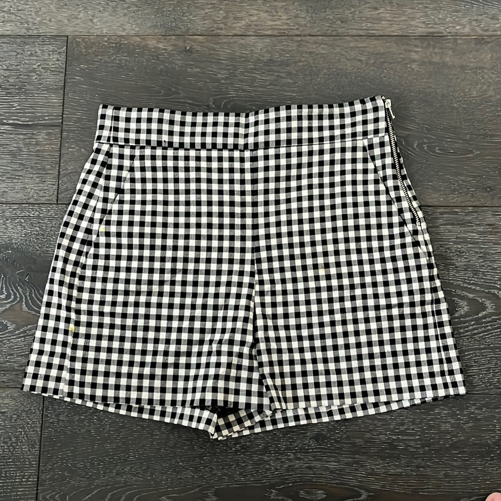 Zara checkered shorts, size S